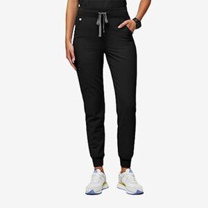 BRAND NEW WITH TAGS FIGS Women's High Waisted BLACK Zamora Jogger Scrub Pants